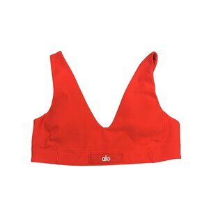 ALO Yoga Alosoft Sincere Bra in Bright Red